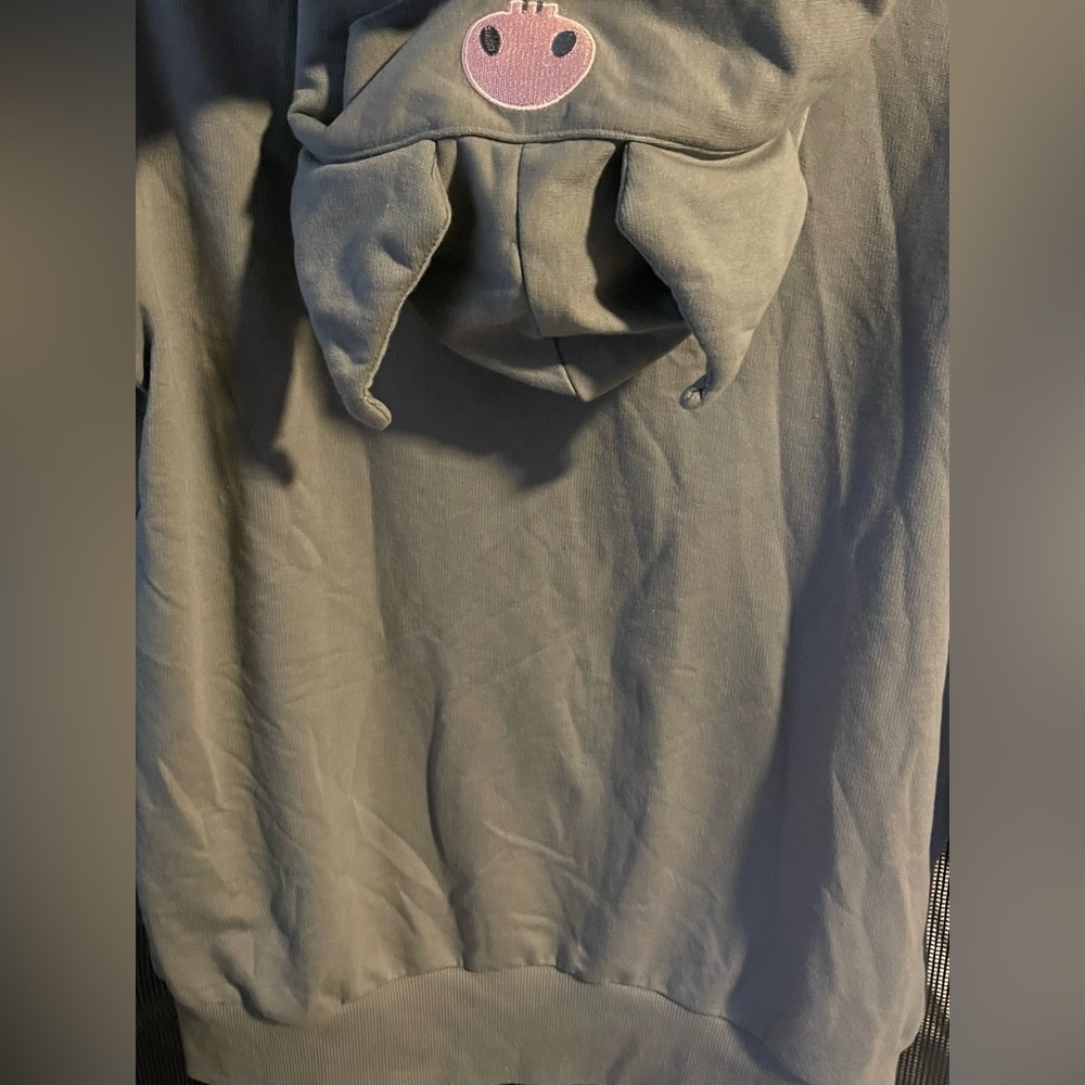 Sanrio Kuromi Gray Zip Up Sweater - Picture 8 of 9